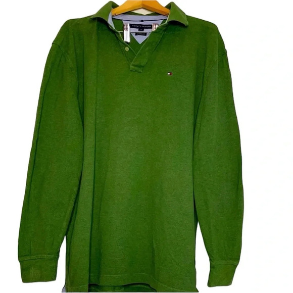 Men’s Tommy Hilfiger Classic Fit Long Sleeve polo - Picture 1 of 3